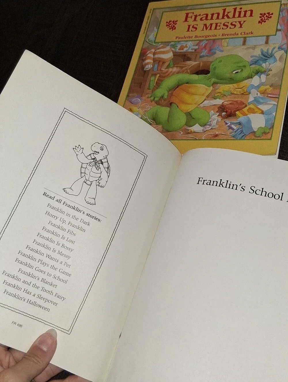 Scholastic Franklin Book Set - Green, Yellow, Blue, Red Covers